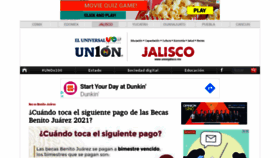 What Unionjalisco.mx website looked like in 2021 (3 years ago)