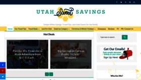 What Utahsweetsavings.com website looked like in 2021 (3 years ago)