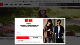 What Uniqlo.com.hk website looked like in 2021 (3 years ago)