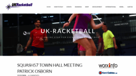 What Uk-racketball.com website looked like in 2021 (3 years ago)