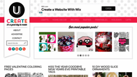 What U-createcrafts.com website looked like in 2021 (3 years ago)