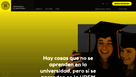 What Udem.edu.mx website looked like in 2021 (5 years ago)