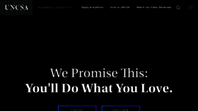 What Uncsa.edu website looked like in 2021 (4 years ago)
