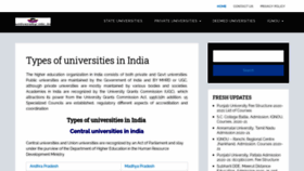 What University-nic.in website looked like in 2021 (3 years ago)