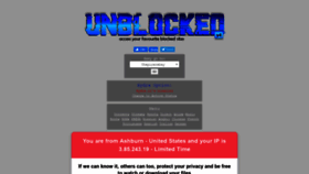 What Unblockedsite.pw website looked like in 2021 (3 years ago)