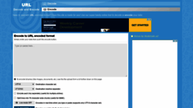 What Urlencoder.org website looked like in 2021 (4 years ago)