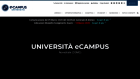 What Uniecampus.it website looked like in 2021 (3 years ago)