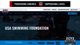 What Usaswimmingfoundation.org website looked like in 2021 (3 years ago)