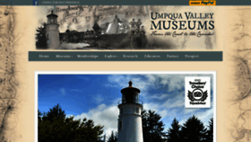 What Umpquavalleymuseums.org website looked like in 2021 (3 years ago)