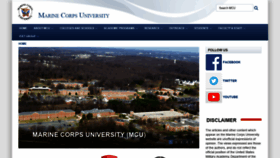 What Usmcu.edu website looked like in 2021 (3 years ago)