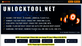 What Unlocktool.net website looked like in 2021 (3 years ago)