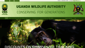 What Ugandawildlife.org website looked like in 2021 (3 years ago)