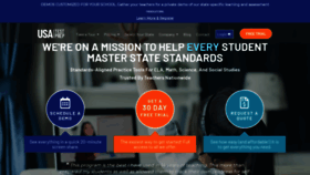 What Usatestprep.com website looked like in 2021 (3 years ago)