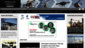 What Urbanairmobilitynews.com website looked like in 2021 (3 years ago)