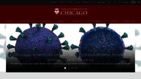 What Uchicago.edu website looked like in 2021 (3 years ago)
