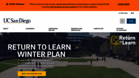 What Ucsd.edu website looked like in 2021 (3 years ago)