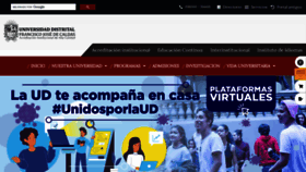 What Udistrital.edu.co website looked like in 2021 (3 years ago)