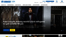 What Unhcr.org website looked like in 2021 (3 years ago)