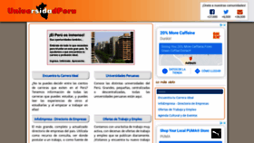 What Universidadperu.com website looked like in 2021 (3 years ago)