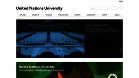 What Unu.edu website looked like in 2021 (3 years ago)