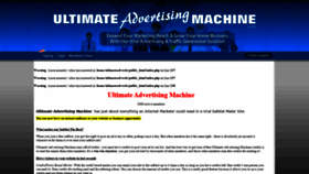 What Ultimateadvertisingmachine.com website looked like in 2021 (3 years ago)