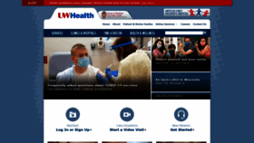 What Uwhealth.org website looked like in 2021 (3 years ago)
