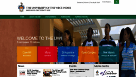 What Uwi.edu website looked like in 2021 (3 years ago)