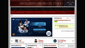 What Uandina.edu.pe website looked like in 2021 (3 years ago)