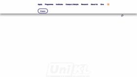 What Unikl.edu.my website looked like in 2021 (3 years ago)