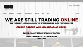 What Unionclothing.co.uk website looked like in 2021 (3 years ago)