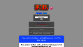What Uproxy.club website looked like in 2021 (4 years ago)