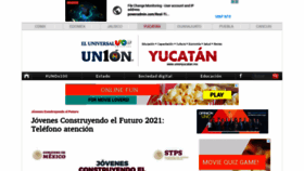What Unionyucatan.mx website looked like in 2021 (3 years ago)