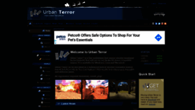 What Urbanterror.info website looked like in 2021 (3 years ago)