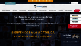 What Ucatolica.edu.co website looked like in 2021 (3 years ago)
