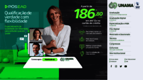 What Unama.br website looked like in 2021 (4 years ago)