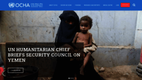 What Unocha.org website looked like in 2021 (3 years ago)