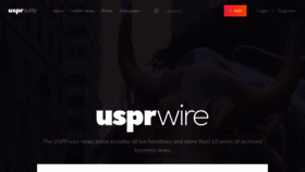 What Usprwire.com website looked like in 2021 (3 years ago)