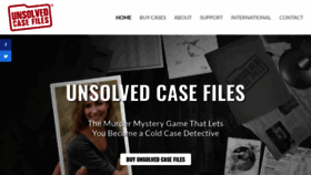 What Unsolvedcasefiles.com website looked like in 2021 (3 years ago)