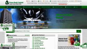 What Uttarabank-bd.com website looked like in 2021 (3 years ago)