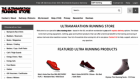 What Ultramarathonrunningstore.com website looked like in 2021 (3 years ago)
