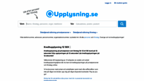 What Upplysning.se website looked like in 2021 (3 years ago)
