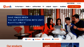 What Unifi.my website looked like in 2021 (3 years ago)