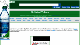 What Unlistedvideos.com website looked like in 2021 (3 years ago)