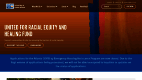 What Unitedwayatlanta.org website looked like in 2021 (3 years ago)
