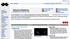 What Ufopaedia.org website looked like in 2021 (3 years ago)