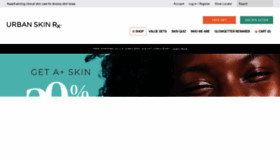 What Urbanskinrx.com website looked like in 2021 (3 years ago)