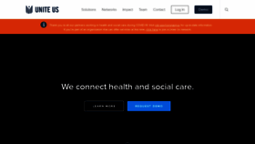 What Uniteus.com website looked like in 2021 (3 years ago)