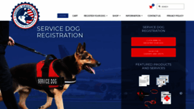 What Unitedservicedog.com website looked like in 2021 (3 years ago)
