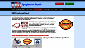 What Usaeyeglassesrepair.com website looked like in 2021 (3 years ago)