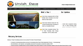 What Urvishdave.com website looked like in 2021 (3 years ago)